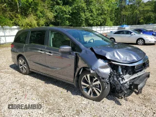2024 Honda Odyssey Touring with VIN 5FNRL6H8XRB039009, listed as a Copart auction lot 56136305 with Not provided miles and Salvage title. Bid and sale history available at DreamBid. Image 4.