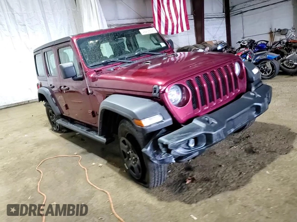 2022 Jeep Wrangler Unlimited Willys Sport with VIN 1C4HJXDN4NW132035, listed as a Copart auction lot 49408695 with 33,245 mi miles and Salvage Title. Bid and sale history available at DreamBid. Image 12.