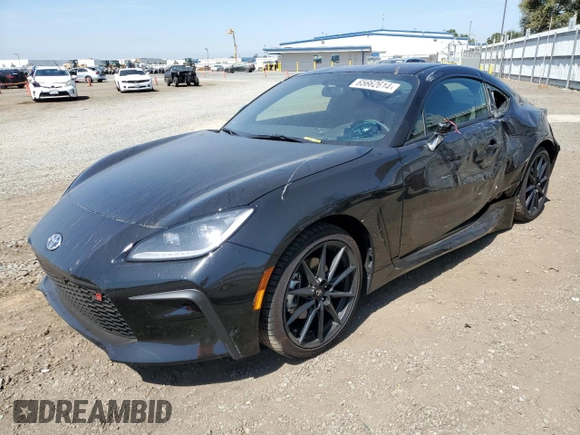 2023 Toyota GR86 Premium with VIN JF1ZNBE18P9765667, listed as a Copart auction lot 65662614 with 5,780 mi miles and Salvage Title. Bid and sale history available at carsss.com. Image 1.
