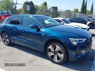 2022 Audi e-tron Premium Plus with VIN WA1LAAGE1NB008616, listed as a IAAI auction lot 42723244 with 36,800 mi miles and . Bid and sale history available at DreamBid. Image 1.