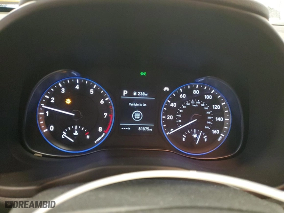 2019 Hyundai Kona SEL with VIN KM8K2CAA0KU386003, listed as a Copart auction lot 46114045 with 81,875 mi miles and Salvage Title. Bid and sale history available at carsss.com. Image 9.