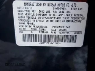 2018 Infiniti Q70 Luxe with VIN JN1BY1PR3JM370674, listed as a Copart auction lot 80849564 with 68,702 mi miles and Salvage title. Bid and sale history available at DreamBid. Image 14.
