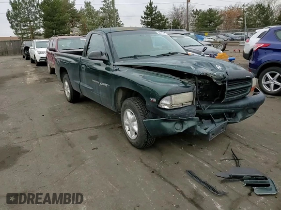 1999 Dodge Dakota SLT with VIN 1B7FL26X8XS161292, listed as a Copart auction lot 83675504 with 108,515 mi miles and Salvage Title. Bid and sale history available at carsss.com. Image 10.