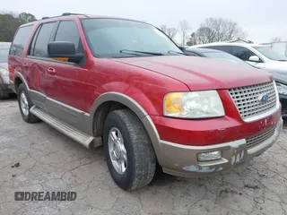 2004 Ford Expedition Eddie Bauer z VIN 1FMFU17L94LB14843, wystawiony jako IAAI lot #41379781 z przebiegiem 256 283 mil mil oraz . Historia ofert i sprzedaży dostępna na DreamBid. Obrazek 1.