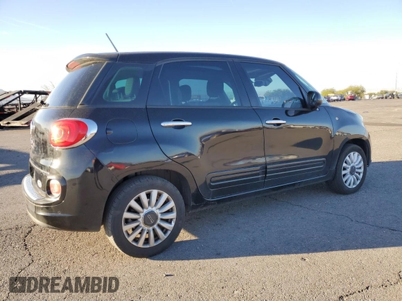 2014 FIAT 500L Easy with VIN ZFBCFABH7EZ011250, listed as a Copart auction lot 75269934 with 117,998 mi miles and Salvage Title. Bid and sale history available at carsss.com. Image 3.