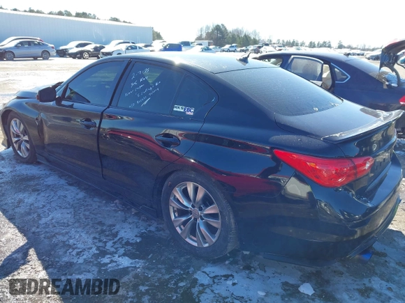 2017 Infiniti Q50 Premium with VIN JN1EV7AR1HM838154, listed as a IAAI auction lot 41623393 with 74,449 mi miles and . Bid and sale history available at DreamBid. Image 3.