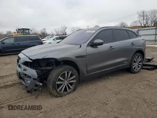 2018 Jaguar F-Pace 25t Prestige with VIN SADCK2FX5JA250308, listed as a Copart auction lot 44433665 with 143,477 mi miles and Salvage Title. Bid and sale history available at DreamBid. Image 1.