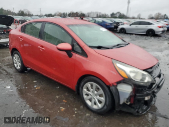 2014 Kia Rio LX with VIN KNADM4A30E6406903, listed as a Copart auction lot 84496174 with 156,250 mi miles and Salvage Title. Bid and sale history available at carsss.com. Image 4.