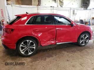 2020 Audi Q3 S line Premium Plus with VIN WA1EECF35L1016567, listed as a Copart auction lot 51137313 with 38,294 mi miles. Bid and sale history available at carsss.com. Image 3.