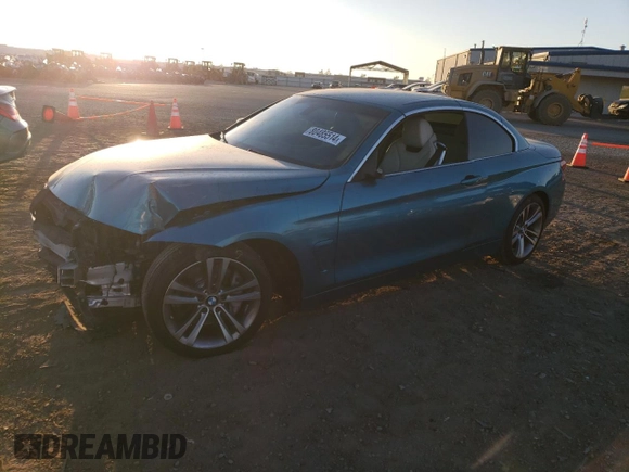 2018 BMW 4 Series 440i with VIN WBA4Z5C5XJEA32924, listed as a Copart auction lot 80485514 with 57,223 mi miles and Salvage title. Bid and sale history available at DreamBid. Image 1.