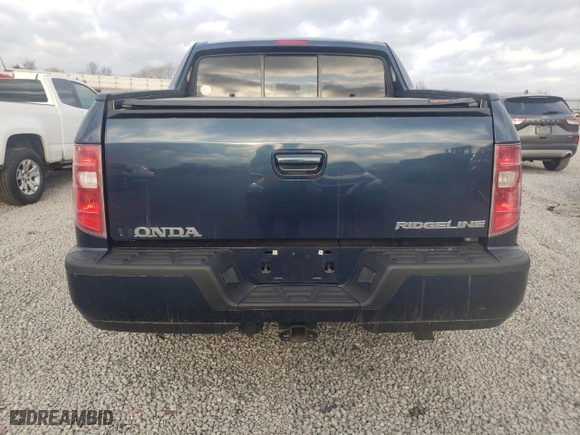2010 Honda Ridgeline RTL with VIN 5FPYK1F54AB007811, listed as a Copart auction lot 51525785 with 154,922 mi miles and Salvage Title. Bid and sale history available at carsss.com. Image 6.