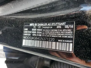 2016 Mercedes-Benz CLA 250 with VIN WDDSJ4GB4GN371220, listed as a Copart auction lot 64165945 with 60,496 mi miles and Clean title. Bid and sale history available at DreamBid. Image 12.