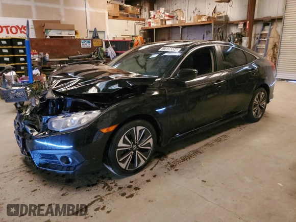 2017 Honda Civic Sedan EX-L with VIN 2HGFC1F75HH650589, listed as a Copart auction lot 77036554 with 130,080 mi miles and Clean Title. Bid and sale history available at carsss.com. Image 1.