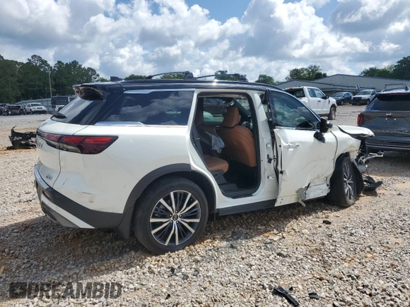 2024 Infiniti QX60 Autograph with VIN 5N1DL1HU8RC353874, listed as a Copart auction lot 58751515 with 10,778 mi miles and Salvage title. Bid and sale history available at DreamBid. Image 3.