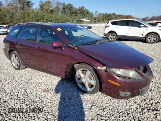 2007 Mazda 6 S Sport VE with VIN 1YVHP82D475M56362, listed as a Copart auction lot 82791874 with 172,045 mi miles and Salvage Title. Bid and sale history available at carsss.com. Image 4.