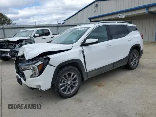 2024 GMC Terrain SLT with VIN 3GKALVEG6RL153145, listed as a Copart auction lot 47928545 with 35,015 mi miles and Salvage Title. Bid and sale history available at carsss.com. Image 1.