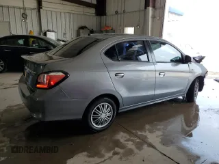 2021 Mitsubishi Mirage ES with VIN ML32FUFJ4MHF03381, listed as a Copart auction lot 60436575 with 79,839 mi miles and Non repairable. Bid and sale history available at DreamBid. Image 3.