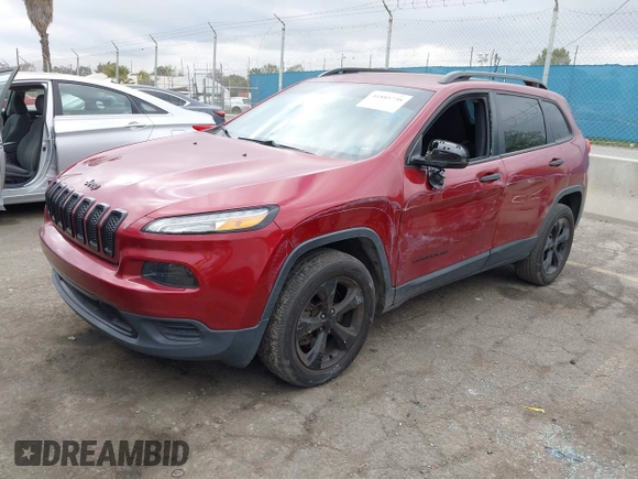 2017 Jeep Cherokee Sport with VIN 1C4PJMAB8HW569111, listed as a IAAI auction lot 41885738 with 130,687 mi miles and . Bid and sale history available at DreamBid. Image 2.