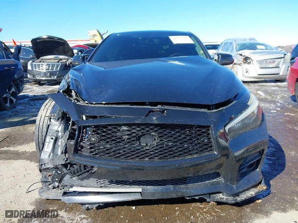 2017 Infiniti Q50 3.0t Premium with VIN JN1EV7AR1HM838154, listed as a IAAI auction lot 41623393 with 74,449 mi miles. Bid and sale history available at carsss.com. Image 13.
