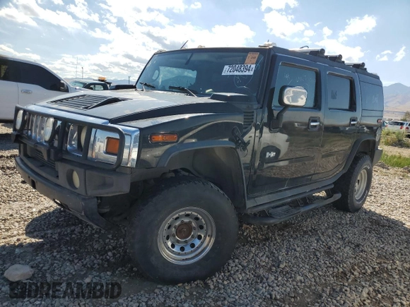 2003 Hummer H2 with VIN 5GRGN23U23H112720, listed as a Copart auction lot 72048394 with Not Provided miles and Clean Title. Bid and sale history available at carsss.com. Image 1.
