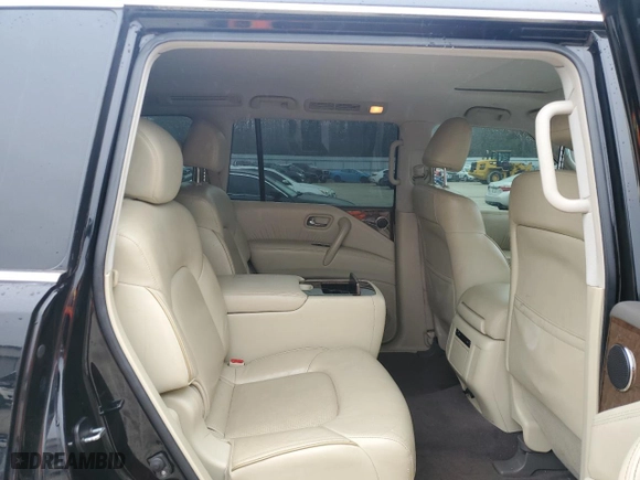 2017 Infiniti QX80 with VIN JN8AZ2NF9H9645499, listed as a Copart auction lot 45890285 with 164,470 mi miles and Salvage Title. Bid and sale history available at carsss.com. Image 11.