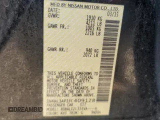 2015 Nissan Altima SV with VIN 1N4AL3AP1FC409128, listed as a Copart auction lot 86765124 with 218,248 mi miles and Salvage Title. Bid and sale history available at DreamBid. Image 12.