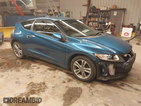 2013 Honda CR-Z with VIN JHMZF1D44DS000083, listed as a IAAI auction lot 41601324 with 212,884 mi miles. Bid and sale history available at carsss.com. Image 1.