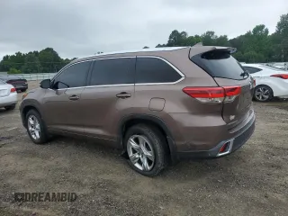 2017 Toyota Highlander Limited with VIN 5TDYZRFH0HS199280, listed as a Copart auction lot 58612645 with 159,282 mi miles and Salvage title. Bid and sale history available at DreamBid. Image 2.