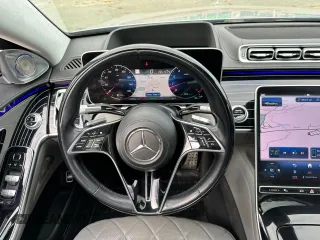 2021 Mercedes-Benz S 580 with VIN W1K6G7GB8MA039284, listed as a Copart auction lot 55825815 with 77,726 mi miles and Clean Title. Bid and sale history available at DreamBid. Image 11.