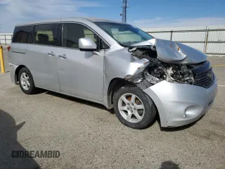 2014 Nissan Quest S with VIN JN8AE2KP6E9102325, listed as a Copart auction lot 52734185 with 147,415 mi miles and Salvage Title. Bid and sale history available at carsss.com. Image 4.