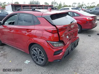 2022 Hyundai Kona N Line with VIN KM8K33A30NU794312, listed as a IAAI auction lot 41875100 with 21,880 mi miles. Bid and sale history available at carsss.com. Image 6.