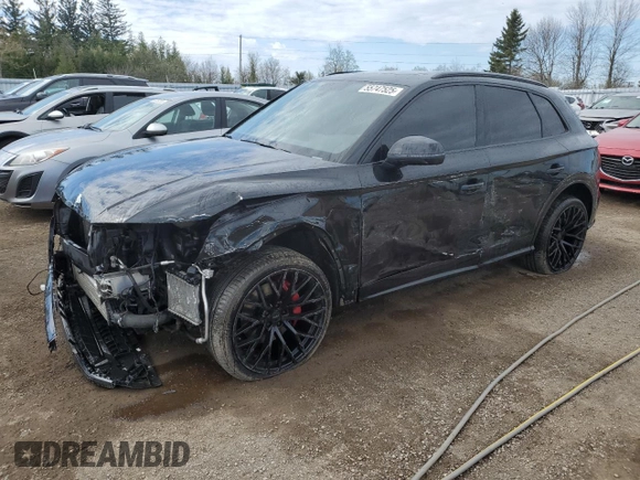 2019 Audi SQ5 Premium with VIN WA1A4AFY8K2002611, listed as a Copart auction lot 55747525 with 99,181 mi miles and Salvage title. Bid and sale history available at DreamBid. Image 1.