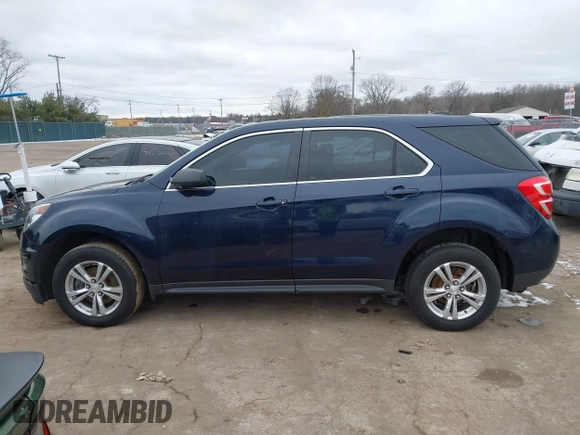 2017 Chevrolet Equinox LS with VIN 2GNALBEK7H1515179, listed as a IAAI auction lot 41258016 with 106,202 mi miles. Bid and sale history available at carsss.com. Image 14.