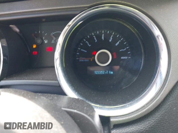 2014 Ford Mustang V6 with VIN 1ZVBP8AM5E5284026, listed as a IAAI auction lot 41861609 with 123,352 mi miles. Bid and sale history available at carsss.com. Image 7.