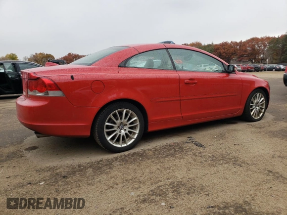 2006 Volvo C70 with VIN YV1MC68256J006360, listed as a Copart auction lot 77653804 with 132,448 mi miles and Salvage Title. Bid and sale history available at carsss.com. Image 3.