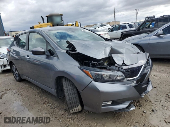 2022 Nissan LEAF SV with VIN 1N4AZ1CV0NC554254, listed as a Copart auction lot 48194425 with Not Provided miles and Salvage Title. Bid and sale history available at DreamBid. Image 4.