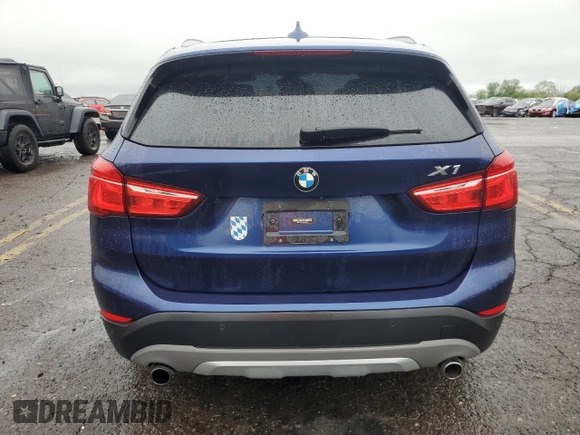 2017 BMW X1 xDrive28i with VIN WBXHT3C36H5F86273, listed as a Copart auction lot 56117875 with 55,948 mi miles and Salvage title. Bid and sale history available at DreamBid. Image 6.
