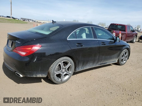 2014 Mercedes-Benz CLA 250 with VIN WDDSJ4GB8EN154041, listed as a Copart auction lot 56047515 with 166,715 mi miles and Clean title. Bid and sale history available at DreamBid. Image 3.