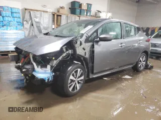 2022 Nissan LEAF S Plus with VIN 1N4BZ1BV4NC554554, listed as a Copart auction lot 89002305 with 18,076 mi miles and Salvage Title. Bid and sale history available at DreamBid. Image 1.