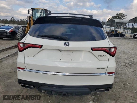 2022 Acura MDX with VIN 5J8YE1H37NL007480, listed as a Copart auction lot 44495765 with 61,347 mi miles and Salvage Title. Bid and sale history available at carsss.com. Image 6.