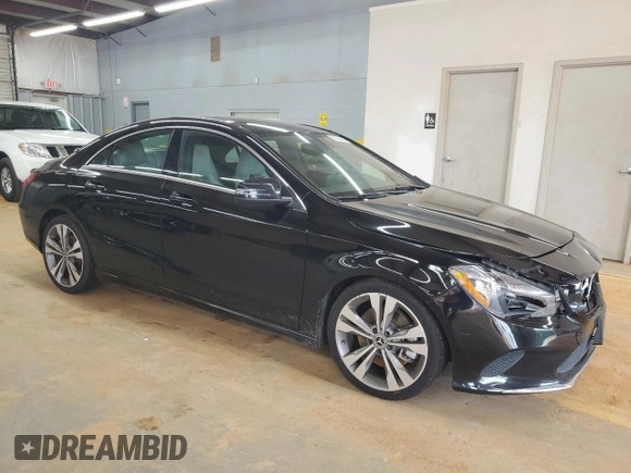 2018 Mercedes-Benz CLA 250 with VIN WDDSJ4GB4JN657124, listed as a Copart auction lot 58735945 with 131,036 mi miles and Salvage title. Bid and sale history available at DreamBid. Image 4.