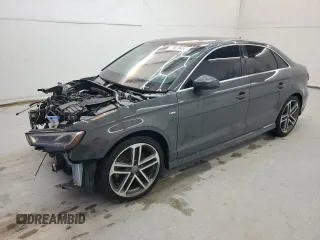 2017 Audi A3 Sedan Premium Plus with VIN WAUGUGFF8H1028039, listed as a Copart auction lot 66107374 with 87,625 mi miles and Clean Title. Bid and sale history available at carsss.com. Image 1.