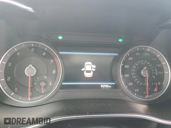 2020 Genesis G70 2.0T with VIN KMTG34LA9LU062884, listed as a Copart auction lot 68301304 with 92,700 mi miles and Salvage Title. Bid and sale history available at carsss.com. Image 9.