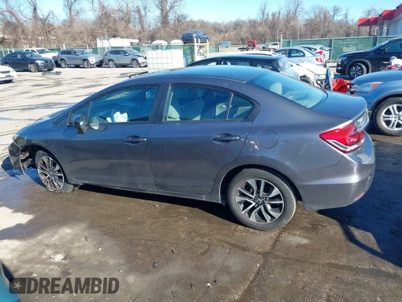 2014 Honda Civic Sedan EX with VIN 2HGFB2F84EH542574, listed as a IAAI auction lot 41427697 with 144,979 mi miles. Bid and sale history available at carsss.com. Image 14.