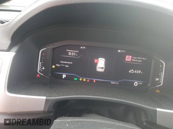 2019 Volkswagen Atlas SEL z VIN 1V2ER2CA7KC555023, wystawiony jako Copart lot #47559955 z przebiegiem 36 061 mil mil oraz Szkoda całkowita • Salvage title. Historia ofert i sprzedaży dostępna na DreamBid. Obrazek 9.