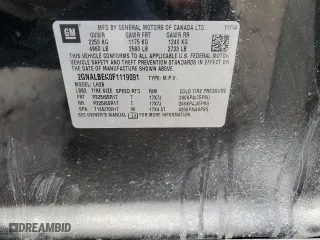 2015 Chevrolet Equinox LT with VIN 2GNALBEK0F1119091, listed as a Copart auction lot 46738825 with 143,770 mi miles and Salvage Title. Bid and sale history available at carsss.com. Image 14.