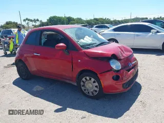 2012 FIAT 500 Pop with VIN 3C3CFFAR4CT310952, listed as a IAAI auction lot 41848520 with 93,518 mi miles. Bid and sale history available at carsss.com. Image 1.