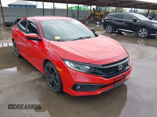 2021 Honda Civic Sport with VIN 2HGFC2F80MH502407, listed as a IAAI auction lot 41949825 with 65,661 mi miles and . Bid and sale history available at DreamBid. Image 1.