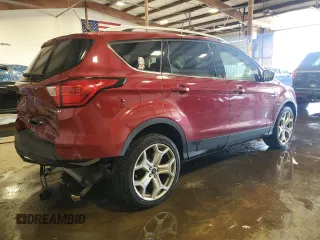 2019 Ford Escape Titanium with VIN 1FMCU9J98KUB93072, listed as a Copart auction lot 61931205 with 64,412 mi miles and Salvage title. Bid and sale history available at DreamBid. Image 3.