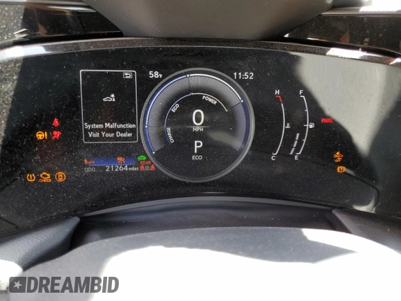 2024 Lexus NX 350h Premium z VIN JTJGKCEZ2R5015419, wystawiony jako Copart lot #55044605 z przebiegiem 21 264 mil mil oraz Szkoda całkowita • Salvage title. Historia ofert i sprzedaży dostępna na DreamBid. Obrazek 9.